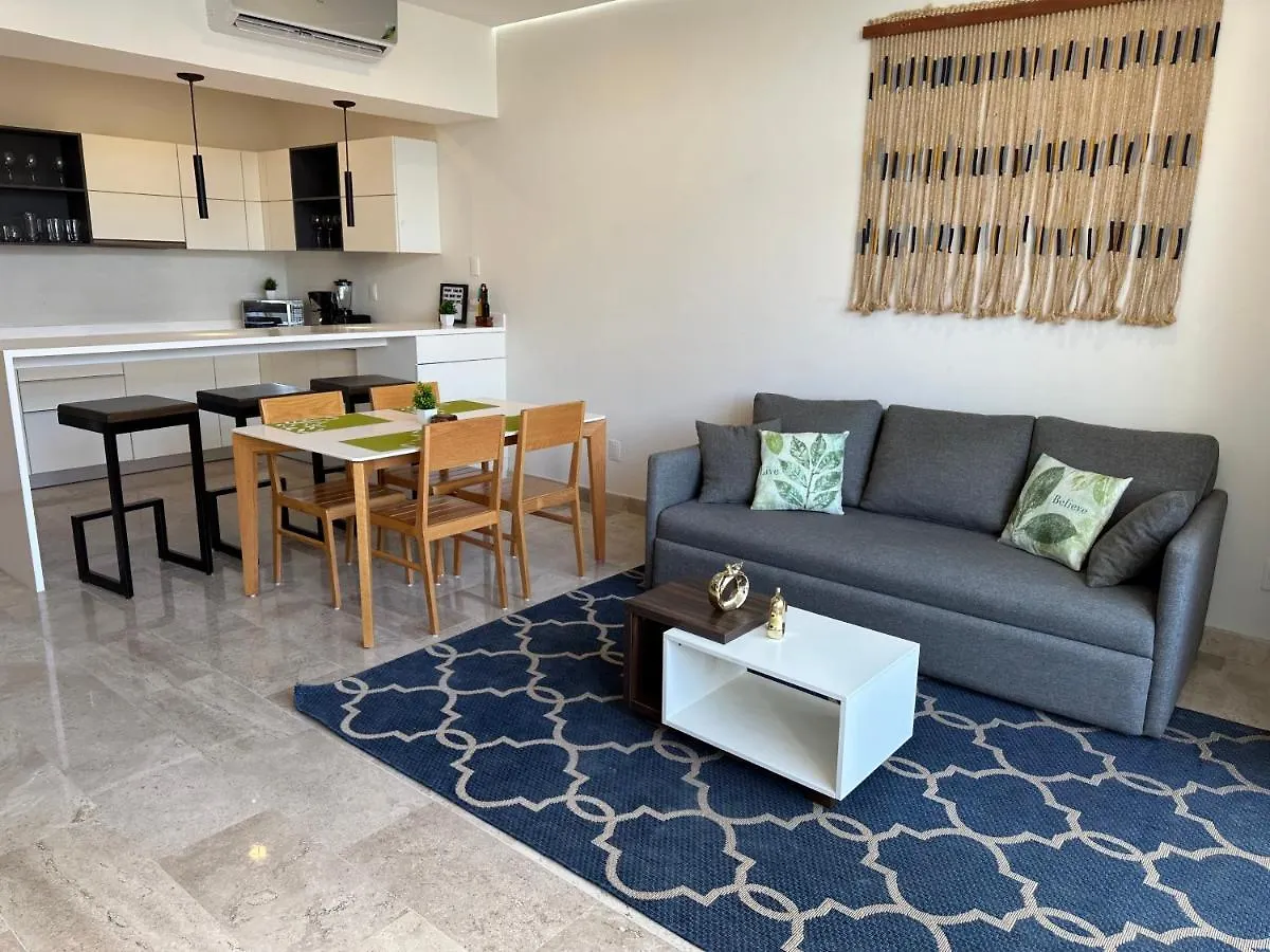 Apartmán Moderno Y Espacioso Departamento En Aldea Zama Tulum